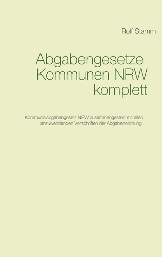Abgabengesetze Kommunen NRW komplett