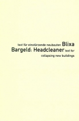 Headcleaner - Blixa Bargeld