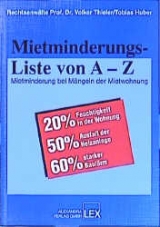 Mietminderungsliste von A-Z - Volker Thieler, Tobias Huber