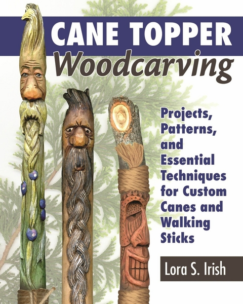 Cane Topper Woodcarving - Lora S. Irish