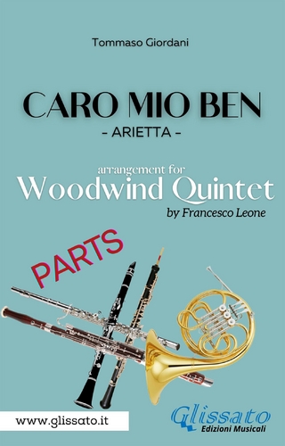 Caro mio ben - Woodwind quintet (parts)