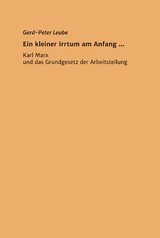 Ein kleiner Irrtum am Anfang ,,, -  Gerd-Peter Leube