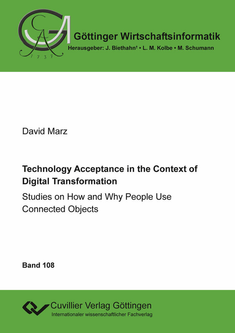 Technology Acceptance in the Context of Digital Transformation -  David Marz