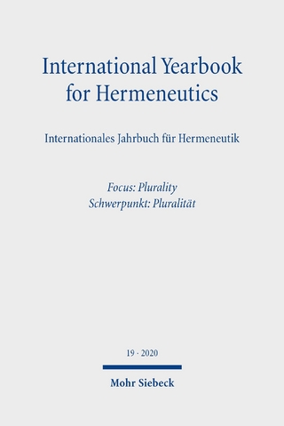 International Yearbook for Hermeneutics/Internationales Jahrbuch für Hermeneutik