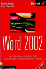 Word 2002, m. CD-ROM - Rainer G. Haselier, Klaus Fahnenstich