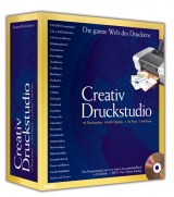 Creativ Druckstudio, 4 CD-ROMs, 1 DVD-ROM, Anwenderhandbuch u. ClipArt-Katalog