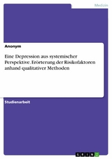 Eine Depression aus systemischer Perspektive. Er&ouml;rterung der Risikofaktoren anhand qualitativer Methoden -  Anonym