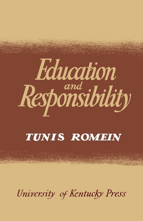 Education and Responsibility - Tunis Romein