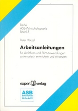 Arbeitsanleitungen - Peter H&ouml;lzel