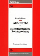 Aktienrecht - Hartwig Henze