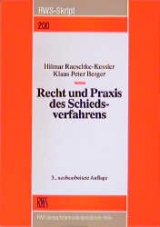 Recht und Praxis des Schiedsverfahrens - Hilmar Raeschke-Kessler, Klaus P Berger