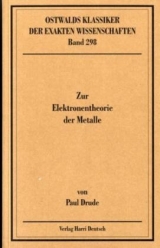 Zur Elektronentheorie der Metalle - Paul Drude