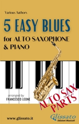 5 Easy Blues - Alto Saxophone & Piano (Sax parts) - Ferdinand "Jelly Roll" Morton, Joe "King" Oliver, American Traditional