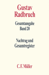 Gustav Radbruch Gesamtausgabe - Berthold Kastner