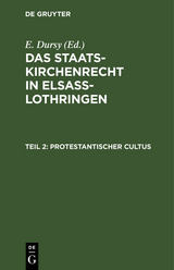 Protestantischer Cultus - 