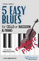 5 Easy Blues &ndash; Cello or Bassoon & Piano (Complete Parts) &ndash; Beginner Level - Ferdinand "Jelly Roll" Morton, Joe "King" Oliver