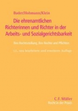Die ehrenamtlichen Richterinnen und Richter in der Arbeits- und Sozialgerichtsbarkeit - Bader, Peter; Hohmann, Roger; Klein, Harald