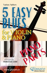 5 Easy Blues - Violin & Piano (Piano parts) - Ferdinand "Jelly Roll" Morton, Joe "King" Oliver, American Traditional