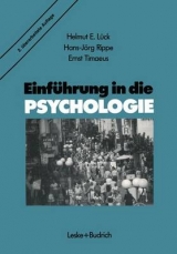Einf&uuml;hrung in die Psychologie - Helmut E L&uuml;ck