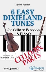 Cello or Bassoon & Piano "6 Easy Dixieland Tunes" (solo parts) - American Traditional, Thornton W. Allen, Mark W. Sheafe