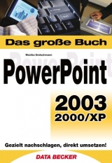 Das gro&szlig;e Buch PowerPoint 2003/2000/XP - Monika Gretschmann