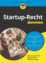 Startup-Recht f&uuml;r Dummies - Kai von Lewinski, Soren Strahl, Matthias Haag