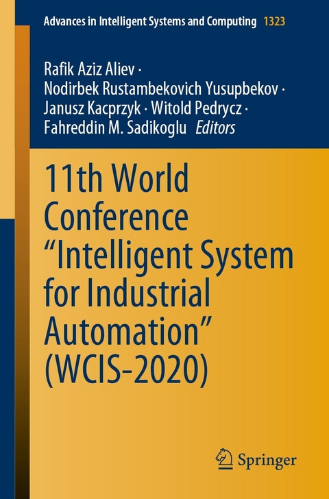 11th World Conference “Intelligent System for Industrial Automation” (WCIS-2020) - 