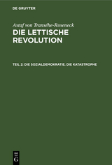 Die Sozialdemokratie. Die Katastrophe - Astaf von Trans&eacute;he-Roseneck