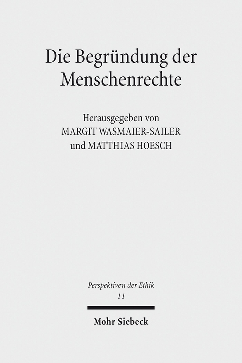 Die Begründung der Menschenrechte - 