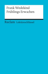 Lekt&uuml;reschl&uuml;ssel zu Frank Wedekind: Fr&uuml;hlings Erwachen - Martin Neubauer