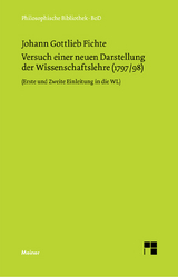 Versuch einer neuen Darstellung der Wissenschaftslehre - Johann Gottlieb Fichte