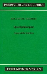 Sprachphilosophische Schriften - Johann G Herder