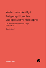 Religionsphilosophie und spekulative Theologie - 
