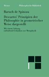 Descartes&rsquo; Prinzipien der Philosophie - Baruch De Spinoza