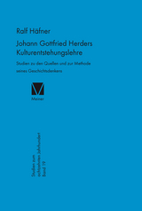 Johann Gottfried Herders Kulturentstehungslehre - Ralph Häfner