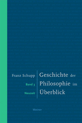 Geschichte der Philosophie im &Uuml;berblick. Band 3. Neuzeit - Franz Schupp