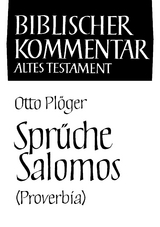 Spr&uuml;che Salomos (Proverbia) - Otto Pl&ouml;ger