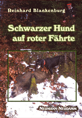 Schwarzer Hund auf roter F&auml;hrte - Reinhard Blankenburg