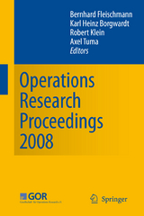 Operations Research Proceedings 2008 - 