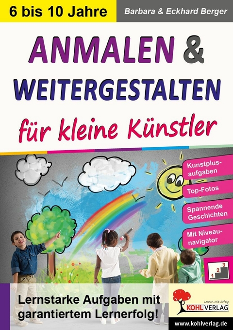 Anmalen und weitergestalten für kleine Künstler -  Barbara Berger,  Eckhard Berger