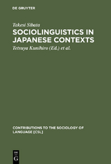 Sociolinguistics in Japanese Contexts - Takesi Sibata
