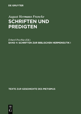 Schriften zur biblischen Hermeneutik I - 