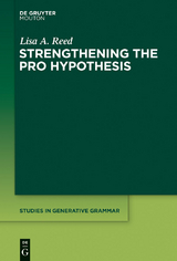 Strengthening the PRO Hypothesis - Lisa A. Reed