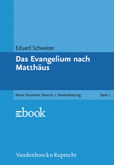 Das Evangelium nach Matth&auml;us - Eduard Schweizer