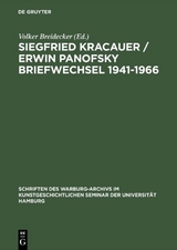 Siegfried Kracauer / Erwin Panofsky Briefwechsel 1941&ndash;1966 - 