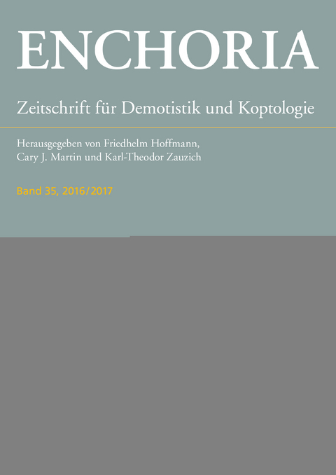 Enchoria 36 (2018/2019) - 