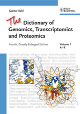 The Dictionary of Genomics, Transcriptomics and Proteomics - G&uuml;nter Kahl