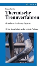 Thermische Trennverfahren - Klaus Sattler