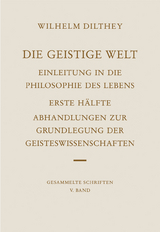 Die geistige Welt - Wilhelm Dilthey