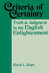 Criteria Of Certainty - Kevin L. Cope